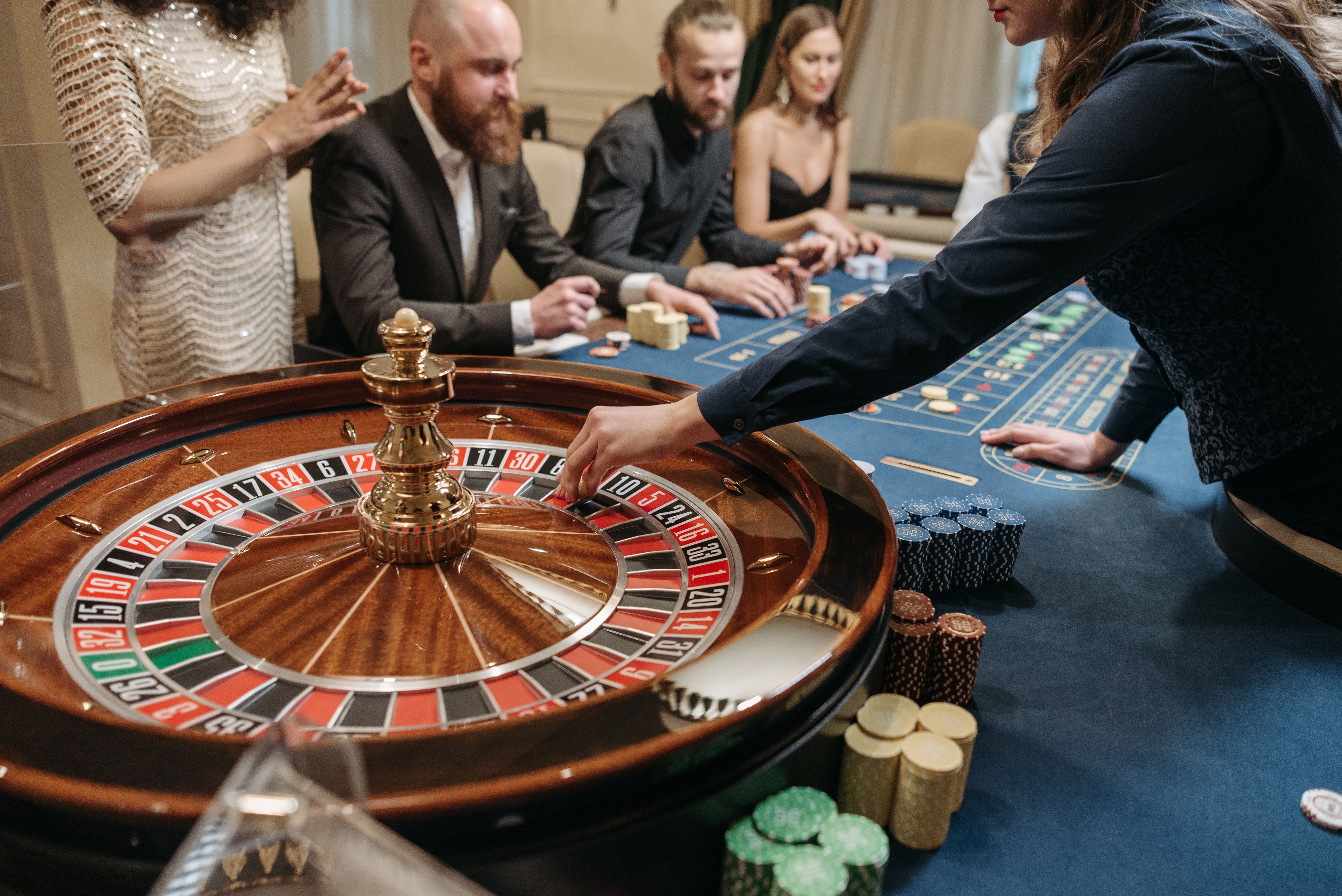 happy casino player
